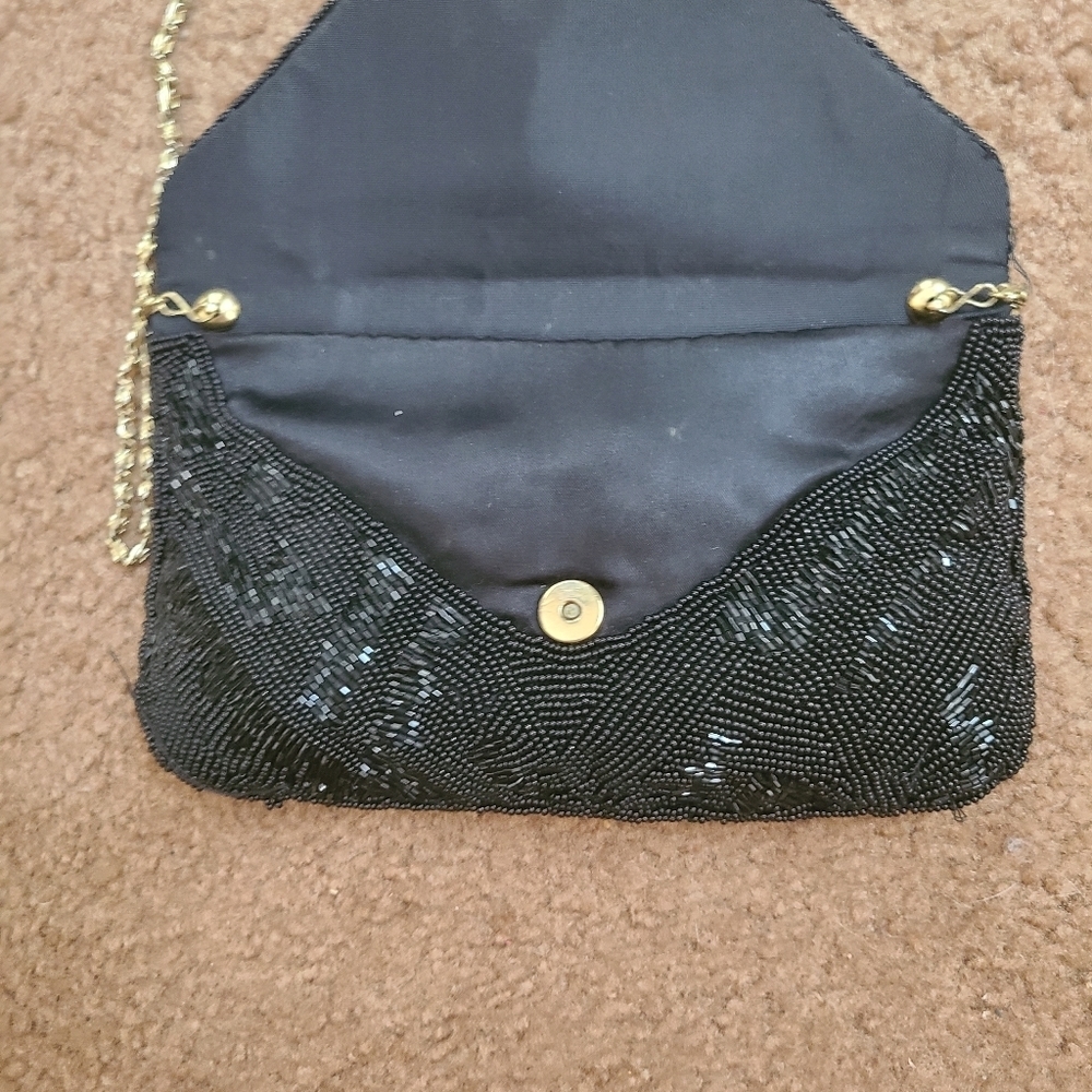 Never used black beaded evening bag Hp🔥🔥🔥🔥 - Picture 3 of 5